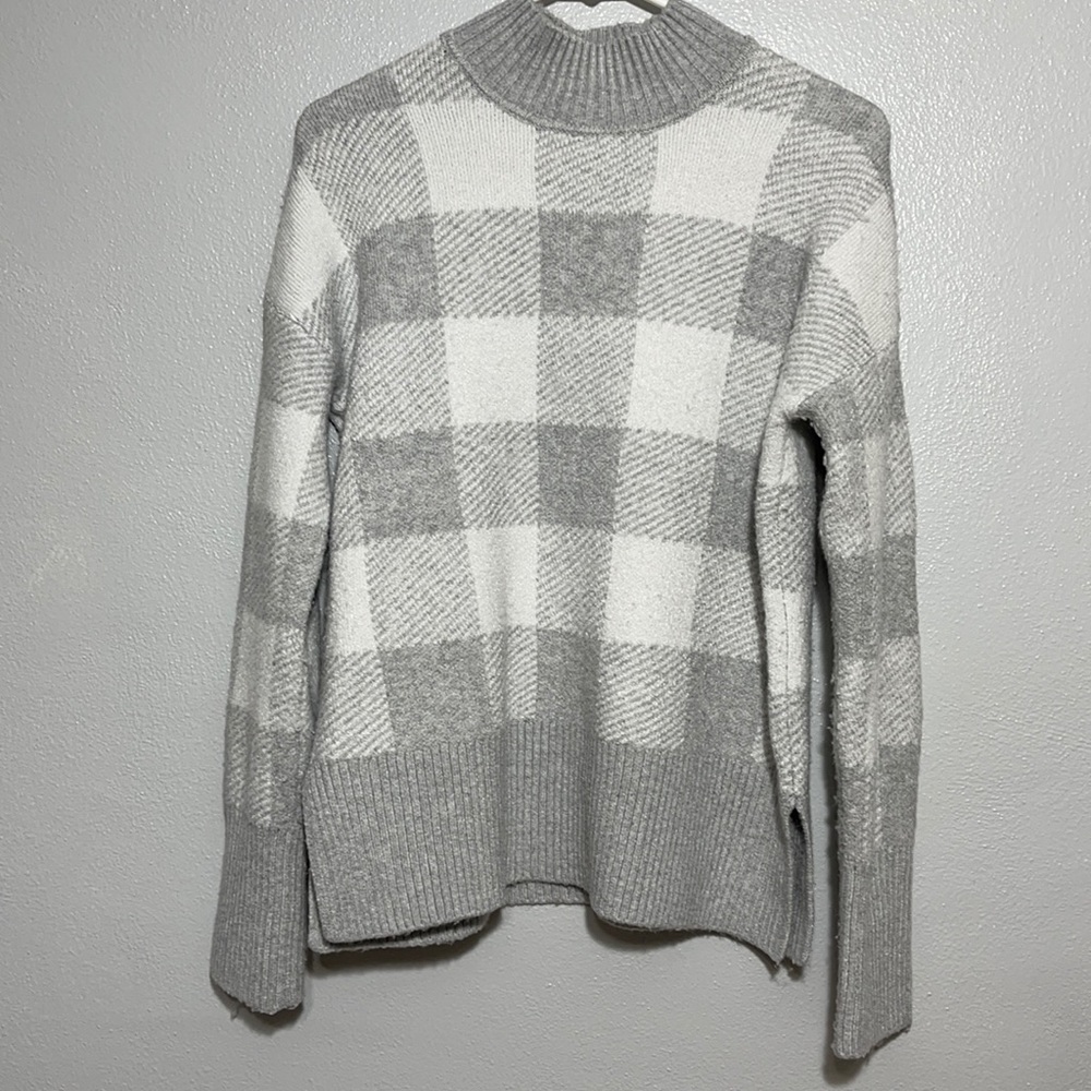 Marled Sweater Gray & White